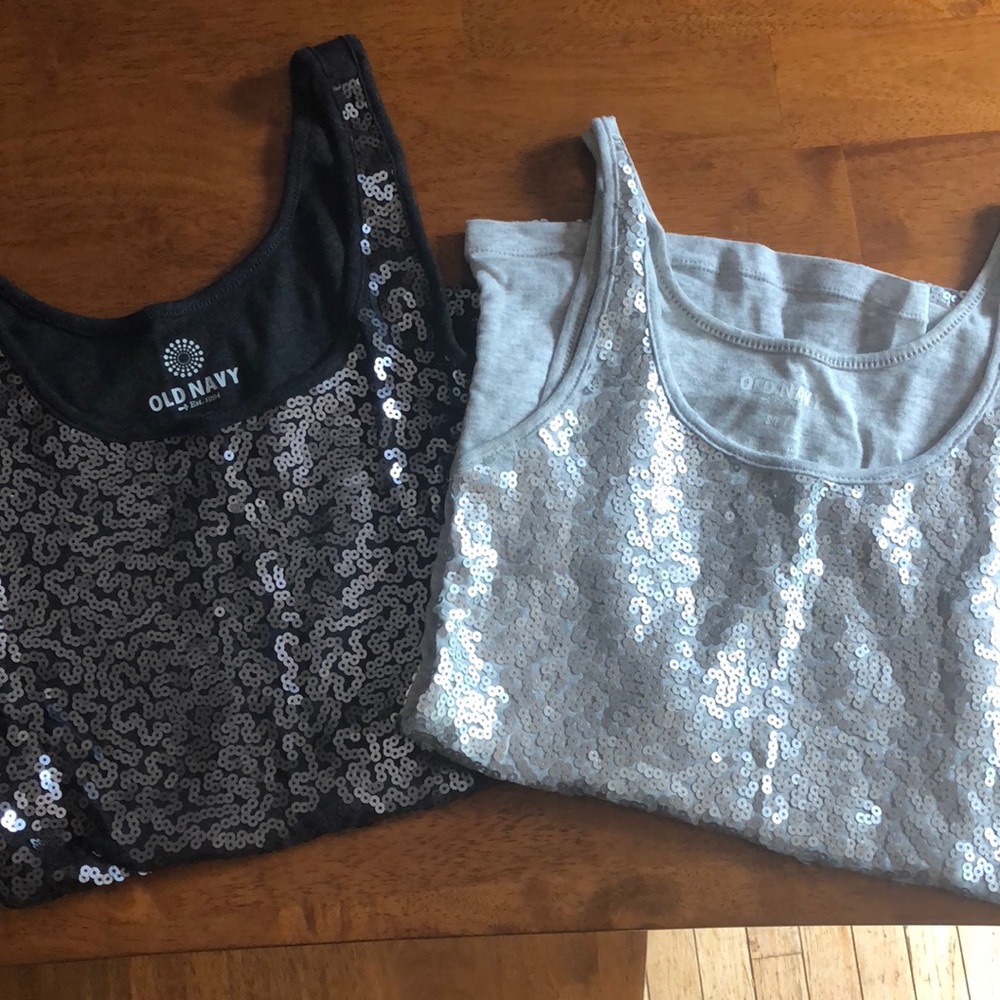 Old Navy sequin tanks